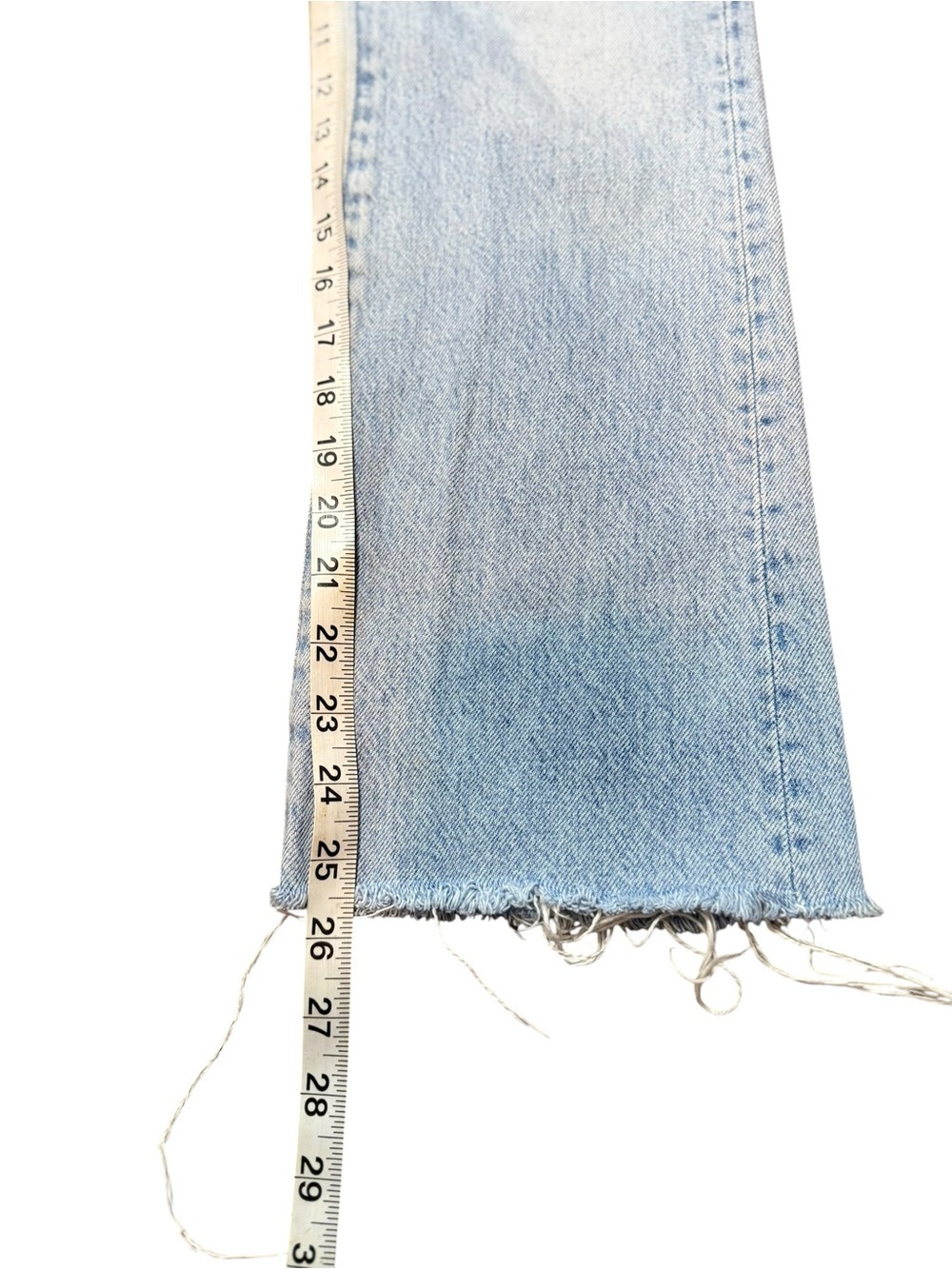 MOTHER The Hustler Ankle Fray Jeans 24 Home On The Range 100% Cotton - Picture 12 of 12